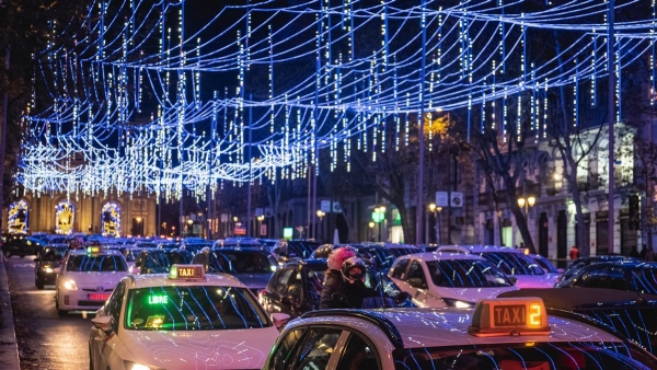 Ecendido luces de navidad en Madrid.